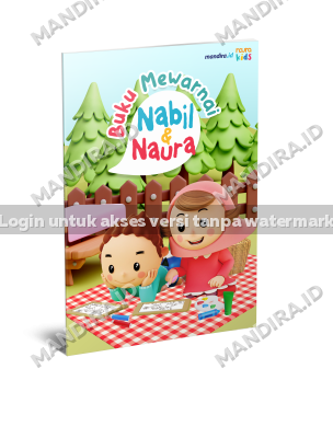 Mockup Buku Mewarnai Nabil & Naura